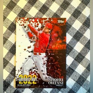 🚨HUGE SALE MUST GO🚨Brand New Shohei Ohtani 2022 Greatest Hits Topps Card